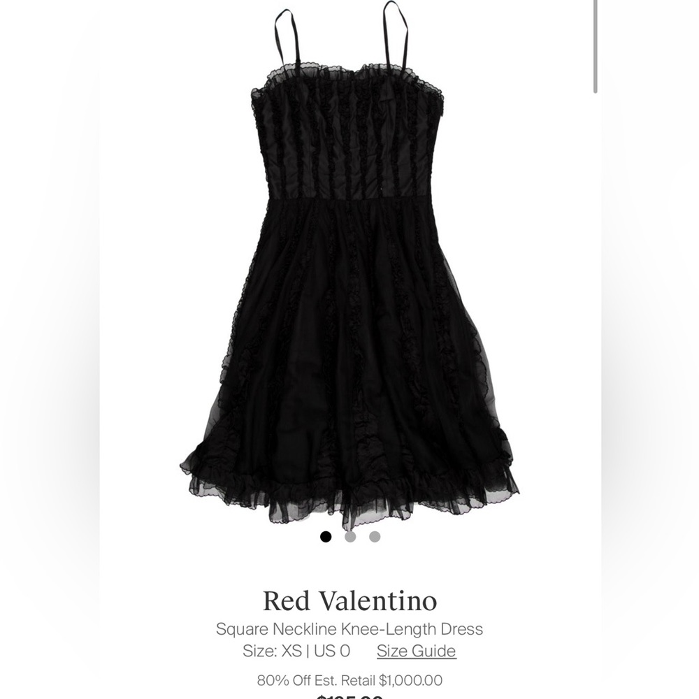 Elegant RED Valentino Black Dress